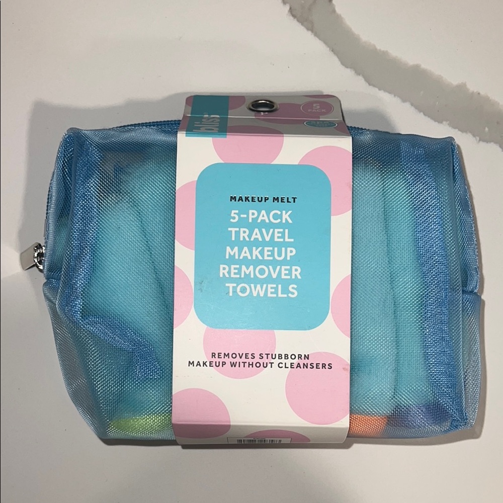 Blue Makeup Remover Towels - 5 Pack